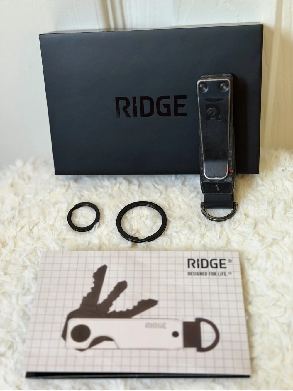 The Ridge Forged Ember Keycase Black With Red Accents